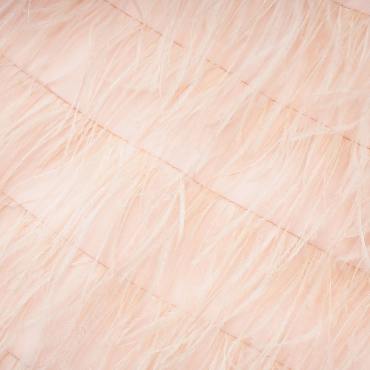 tara feather-detail tassel halter backless dress in pink Avalabel