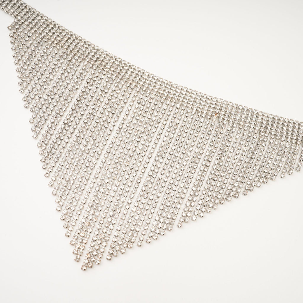 Natassia Fringed Crystal Necklace Avalabel