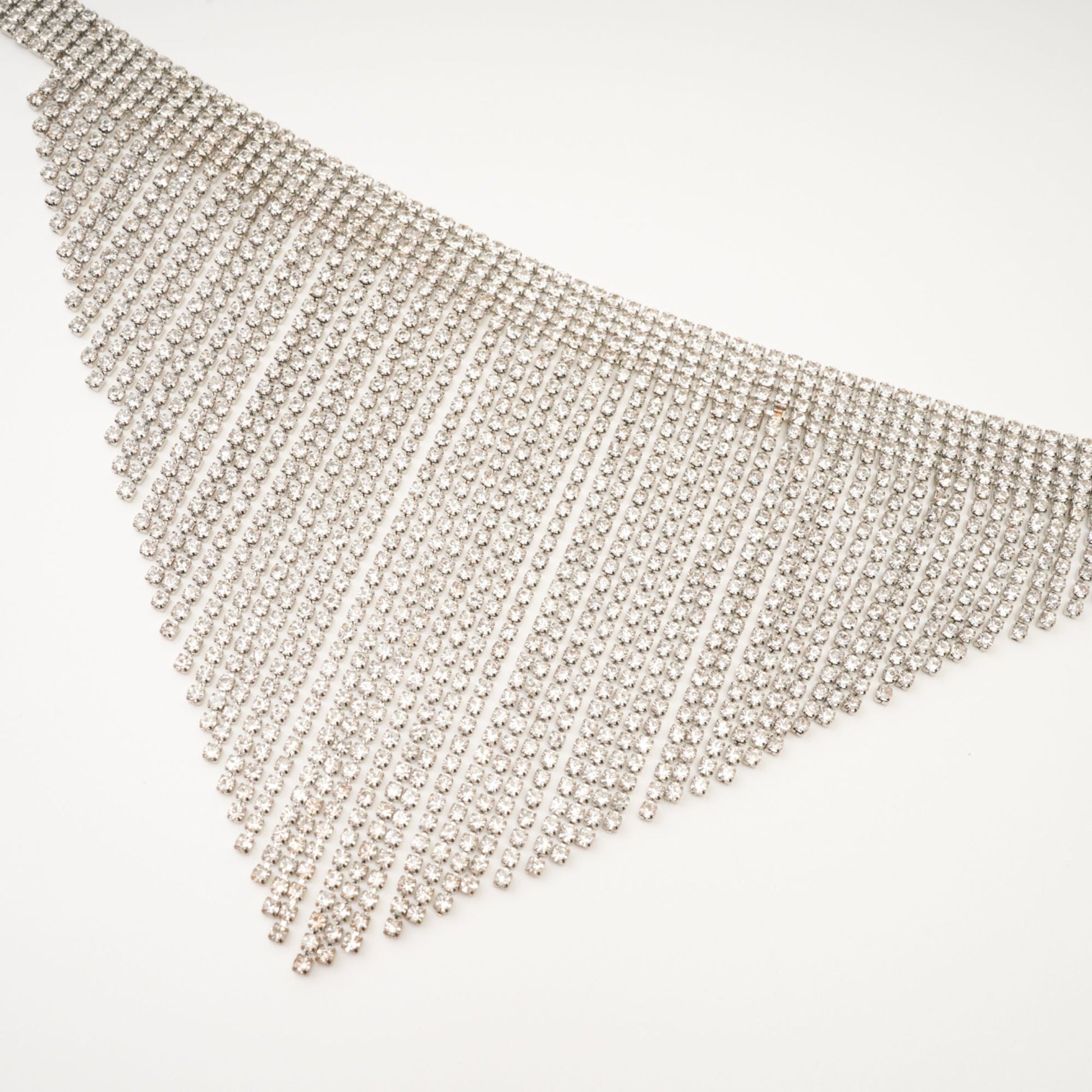 Natassia Fringed Crystal Necklace Avalabel