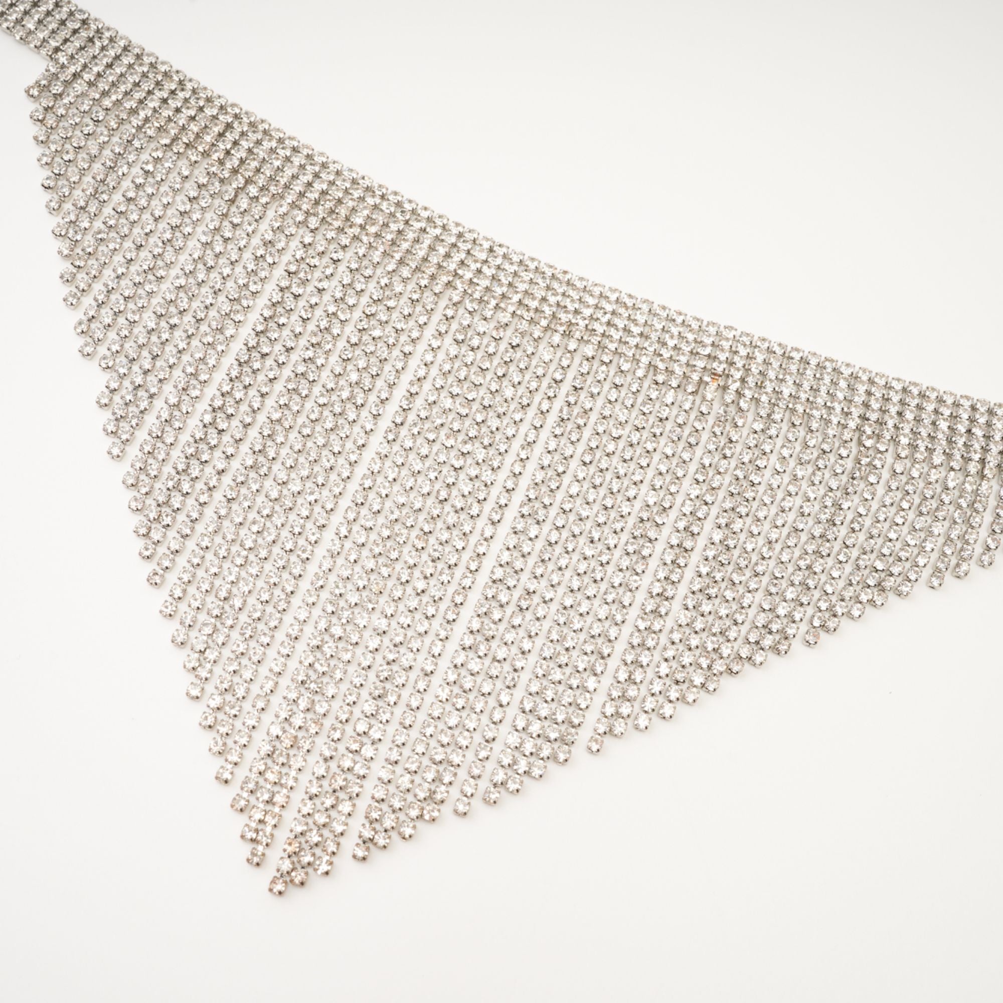 Natassia Fringed Crystal Necklace Avalabel