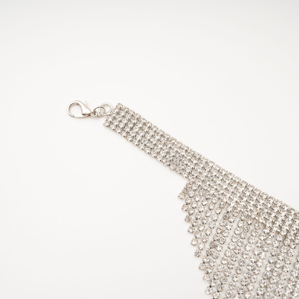 Natassia Fringed Crystal Necklace Avalabel