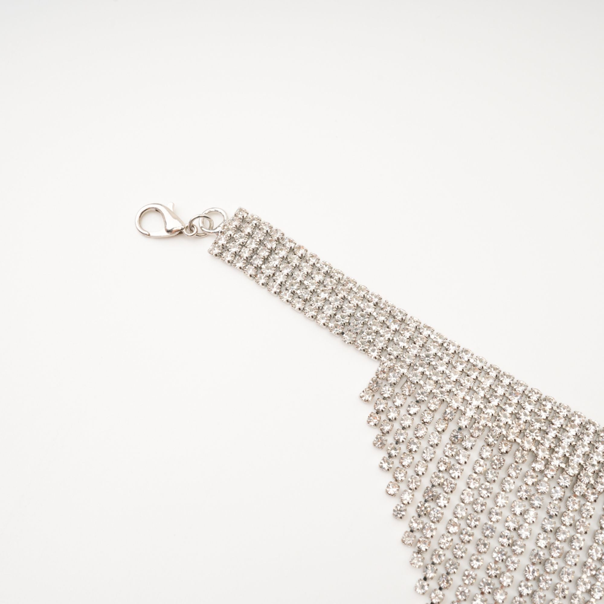 Natassia Fringed Crystal Necklace Avalabel