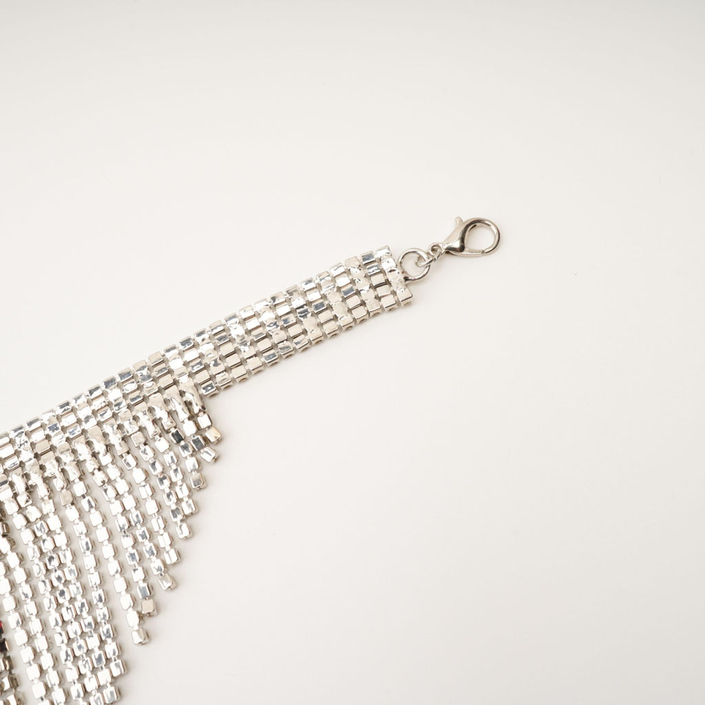 Natassia Fringed Crystal Necklace Avalabel