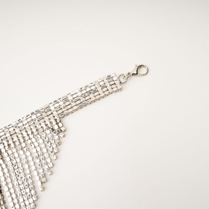 Natassia Fringed Crystal Necklace Avalabel