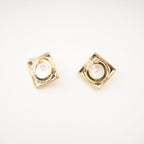 Juana Faux-Pearl Square Earrings Avalabel