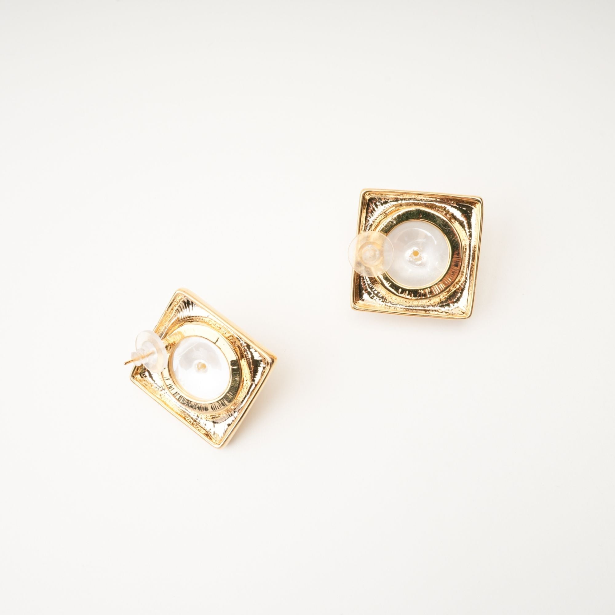 Juana Faux-Pearl Square Earrings Avalabel