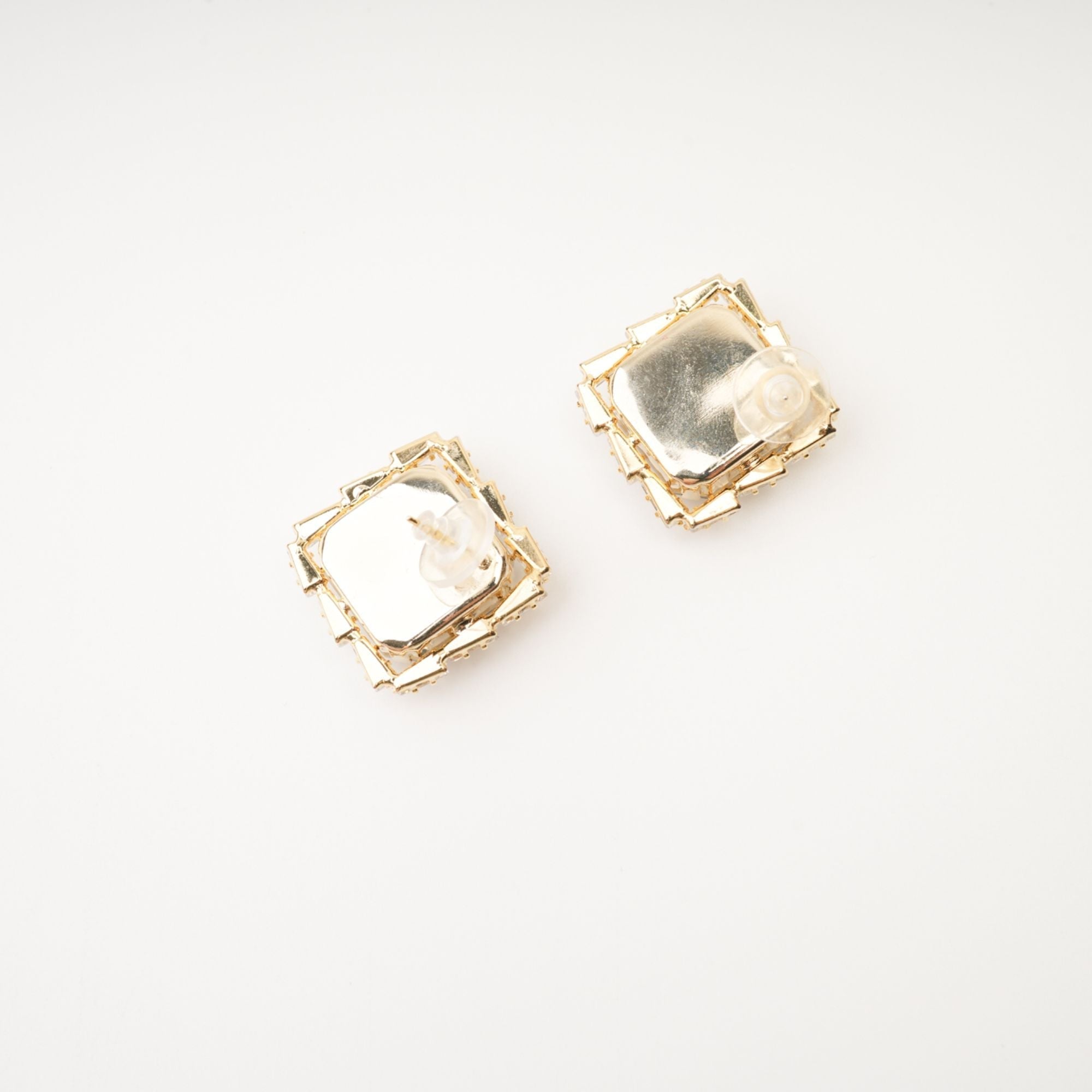 Solada Embellished Square Earrings Avalabel