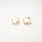 Solada Embellished Square Earrings Avalabel
