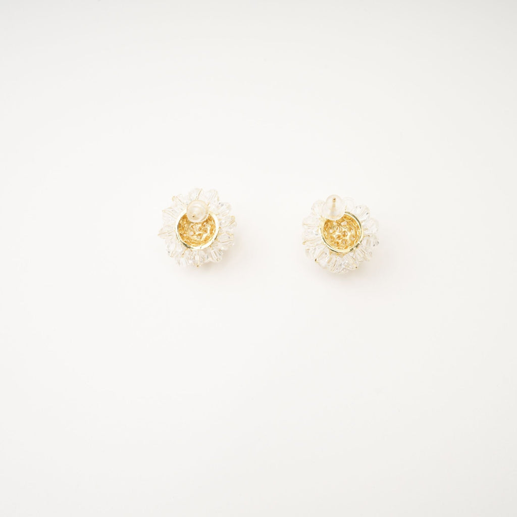 Cora Beaded Flower Stud Earrings Avalabel