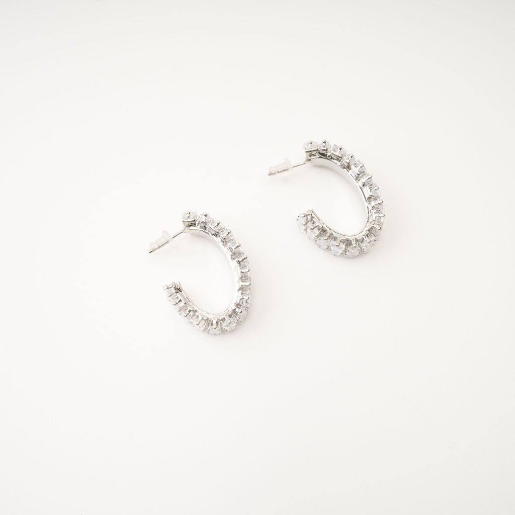 Ysabella Crystal-Embellished Hoop Earrings Avalabel