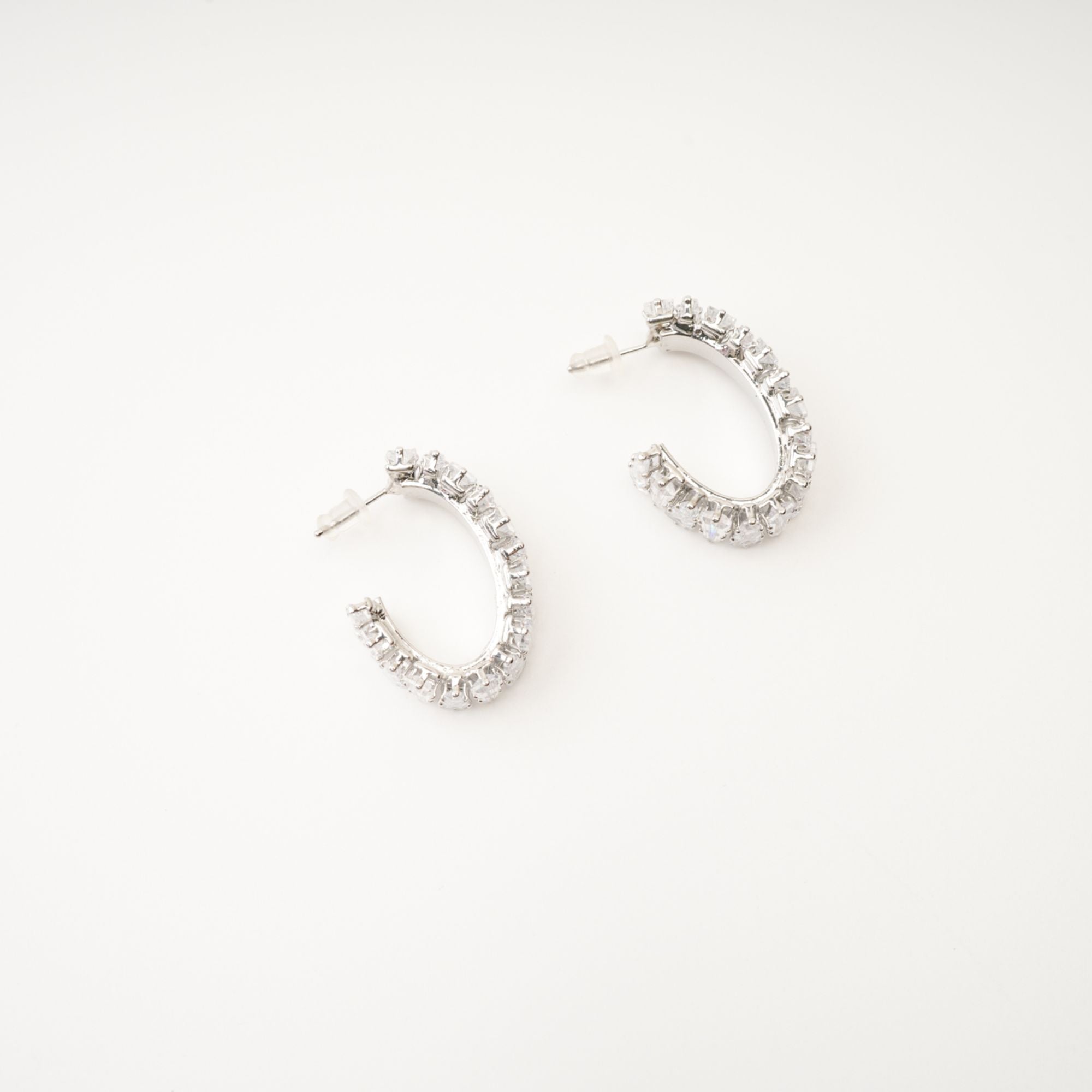 Ysabella Crystal-Embellished Hoop Earrings Avalabel