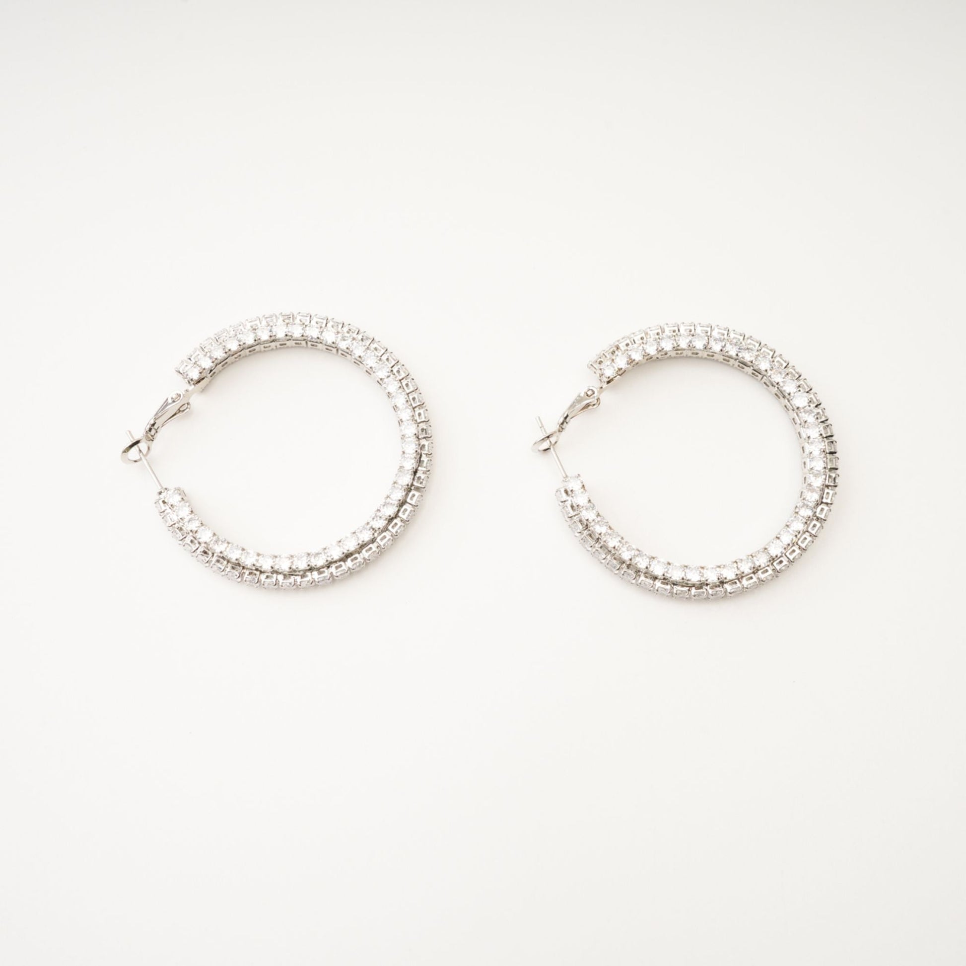Saira Crystal Circle Earrings Avalabel