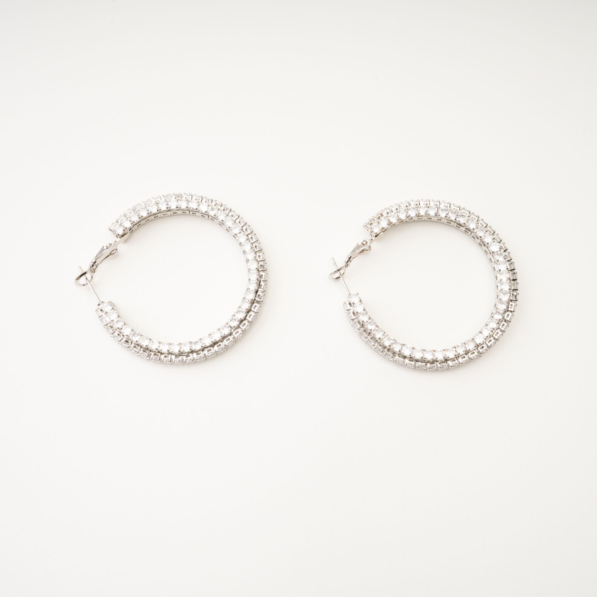 Saira Crystal Circle Earrings Avalabel