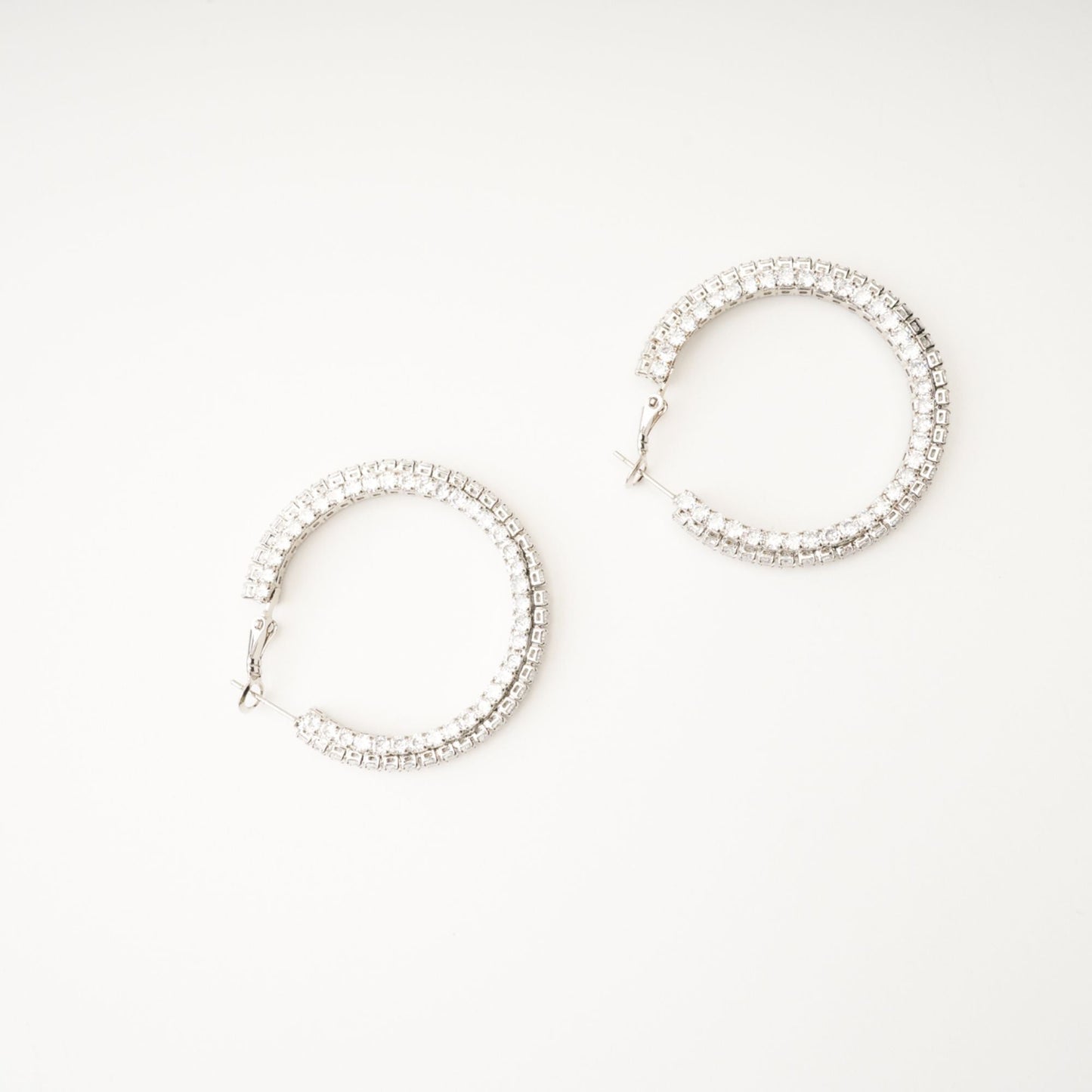 Saira Crystal Circle Earrings Avalabel