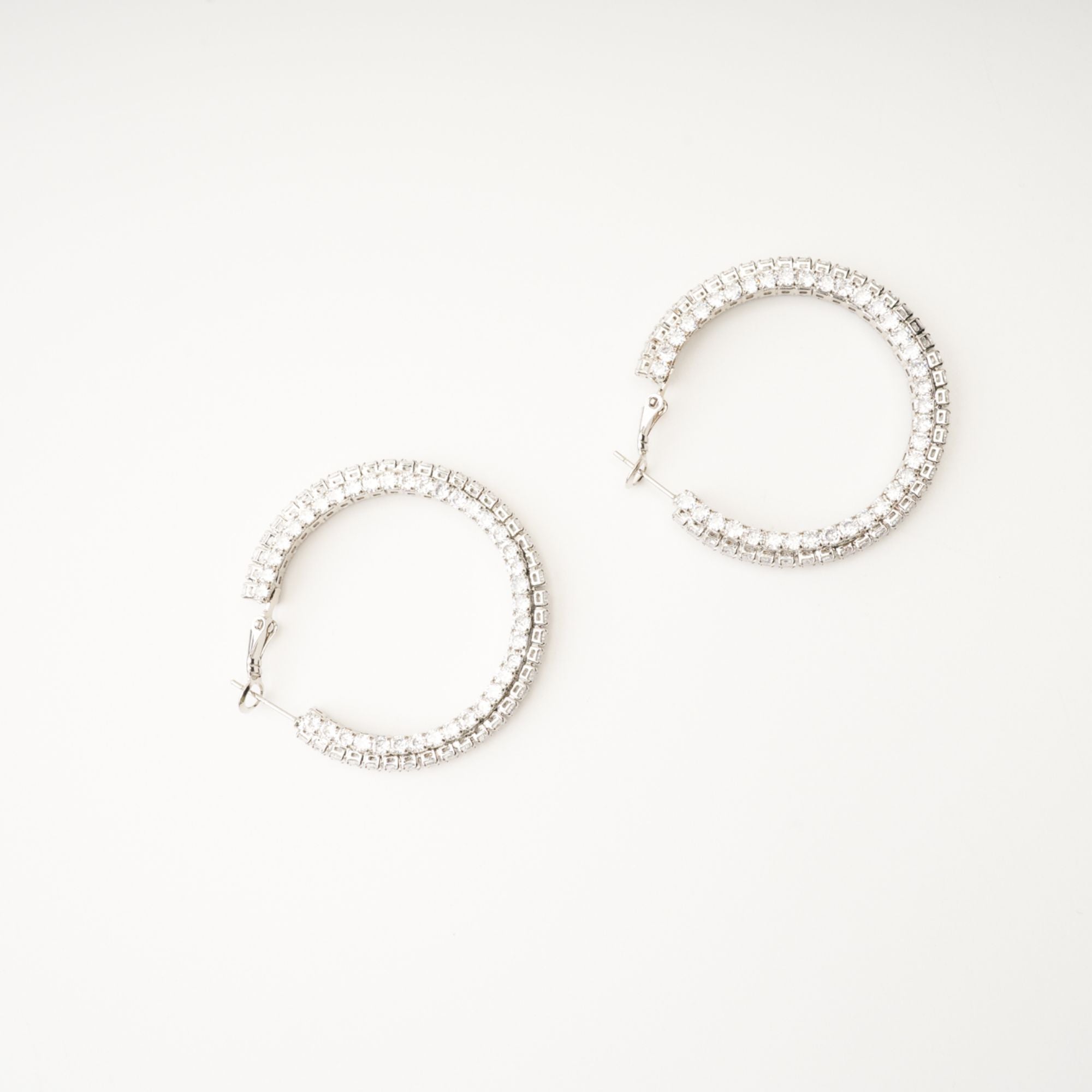 Saira Crystal Circle Earrings Avalabel