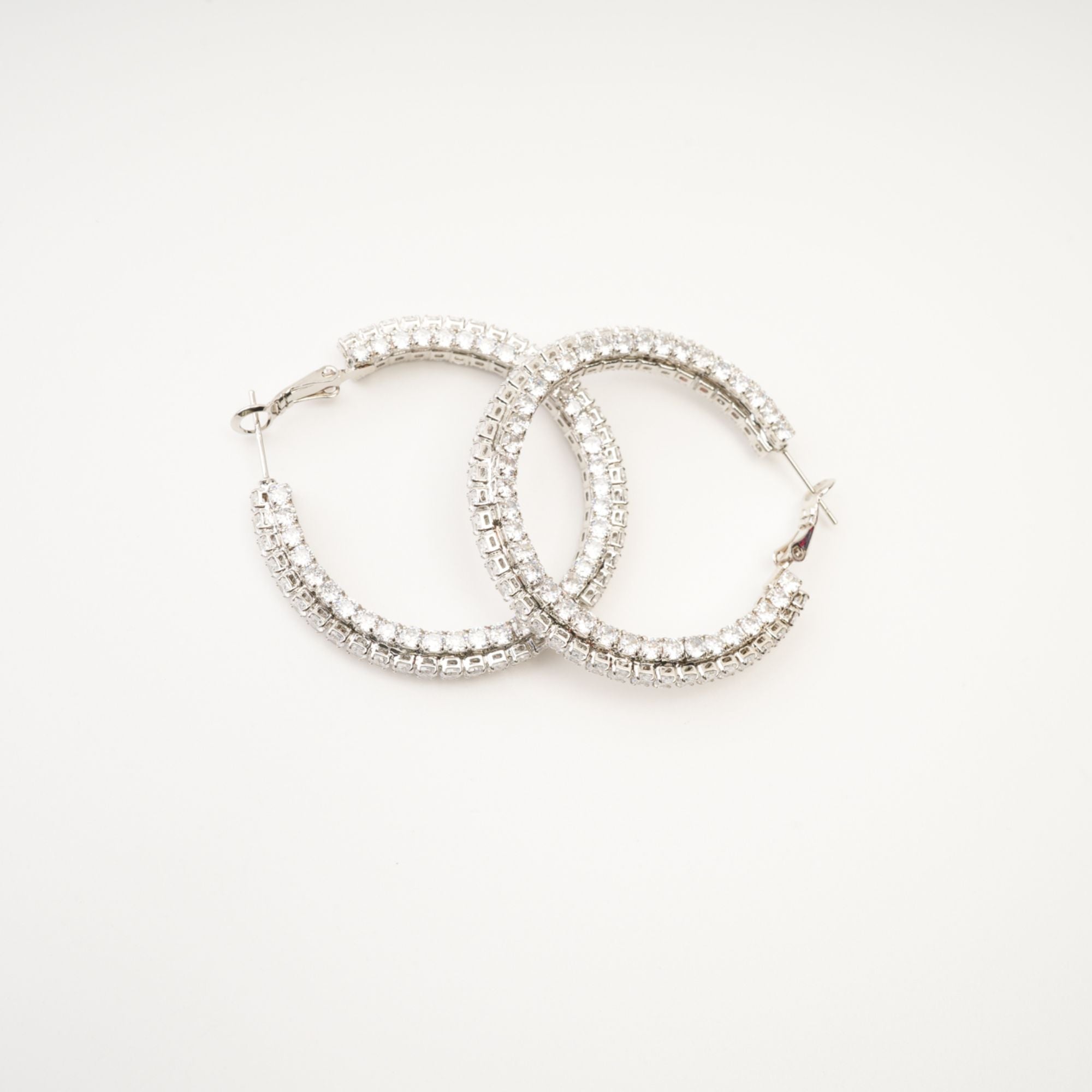 Saira Crystal Circle Earrings Avalabel