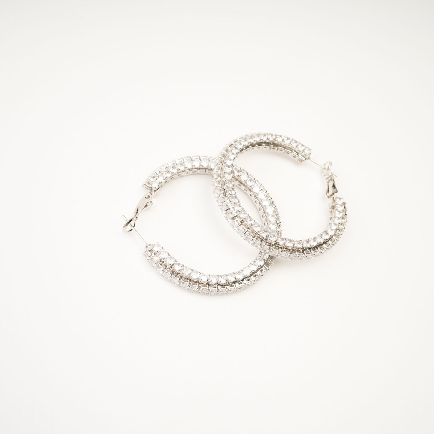 Saira Crystal Circle Earrings Avalabel