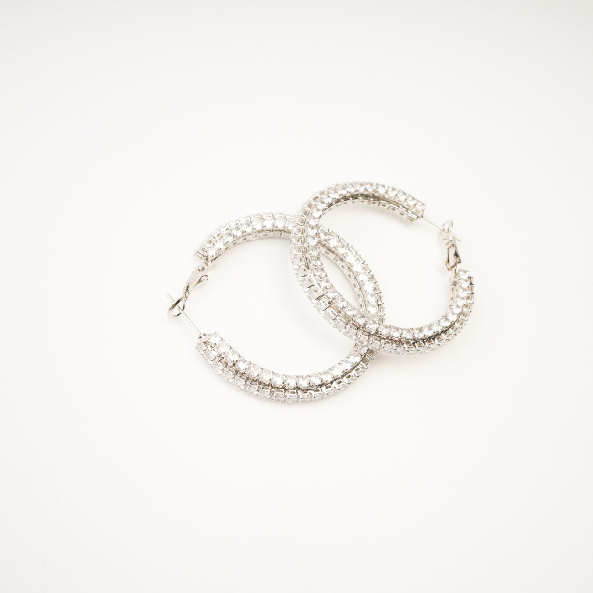 Saira Crystal Circle Earrings Avalabel