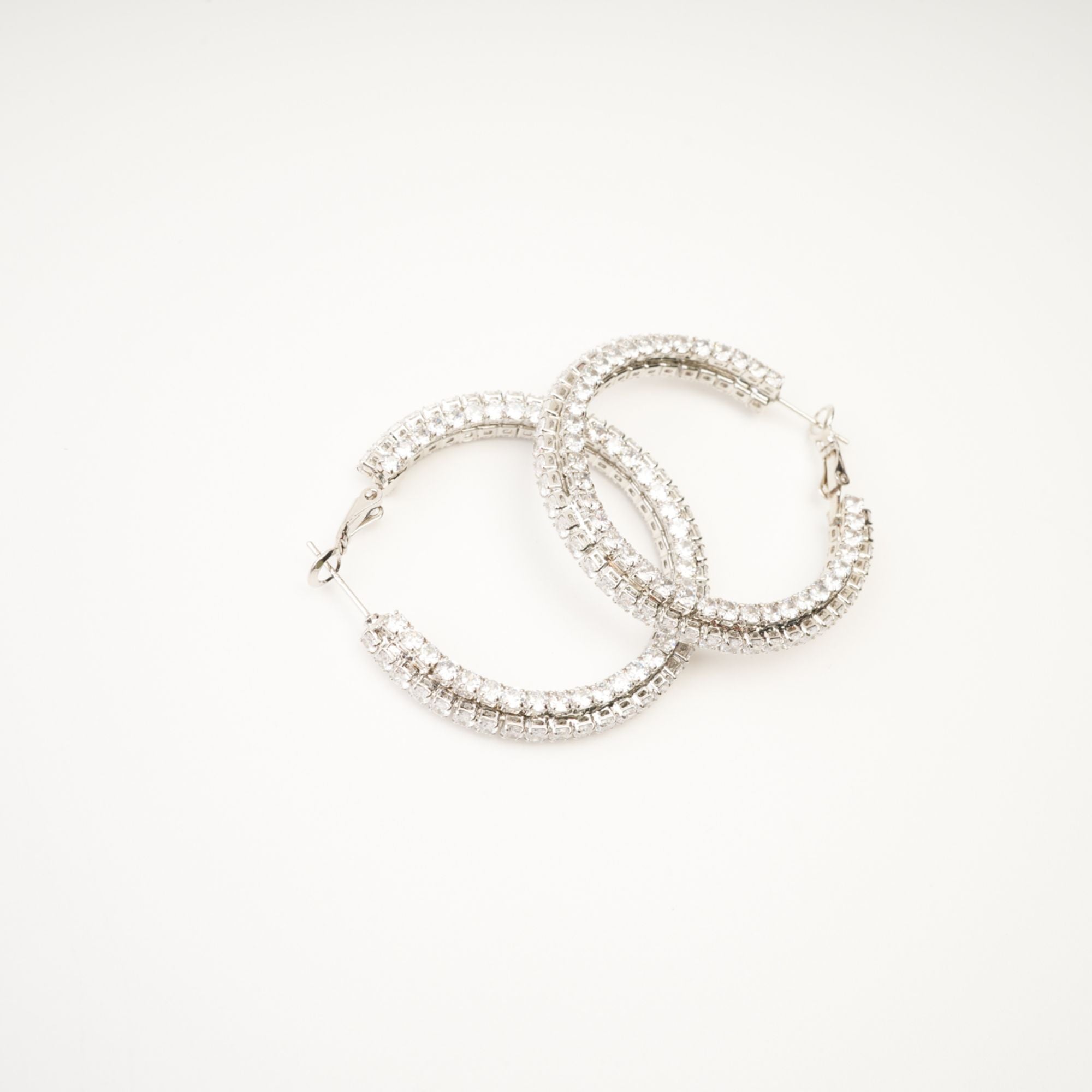 Saira Crystal Circle Earrings Avalabel