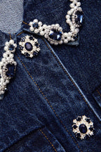 Blue Denim Sleeveless Mini Dress Soraya