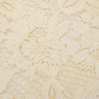 Marjorie Yellow Crochet Lace Hollow Midi Dress Avalabel