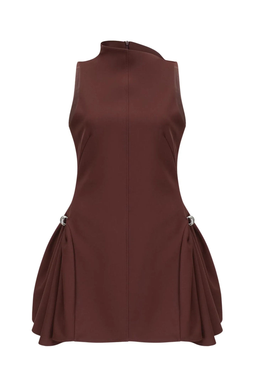 Asymmetrical Flared Mini Dress Avalabel