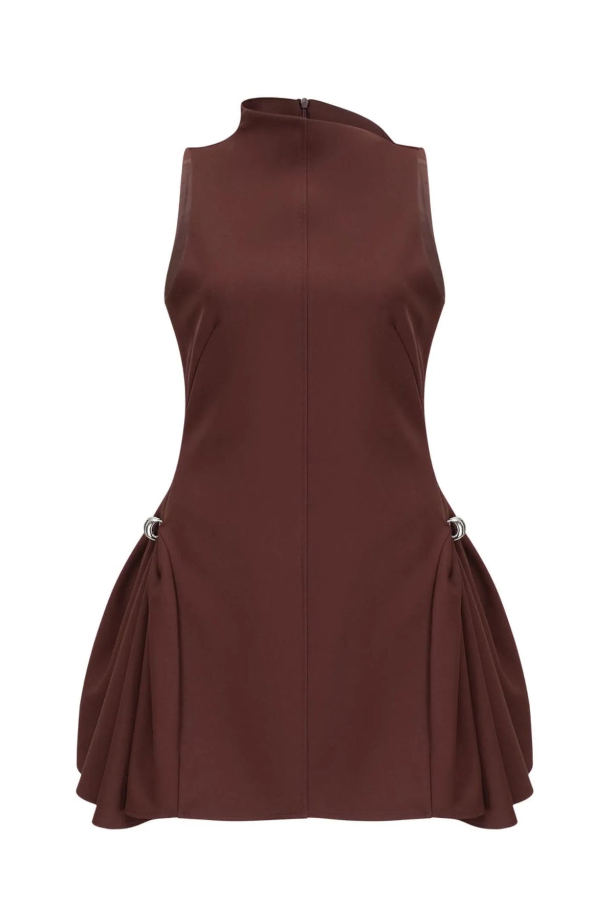 Asymmetrical Flared Mini Dress Avalabel