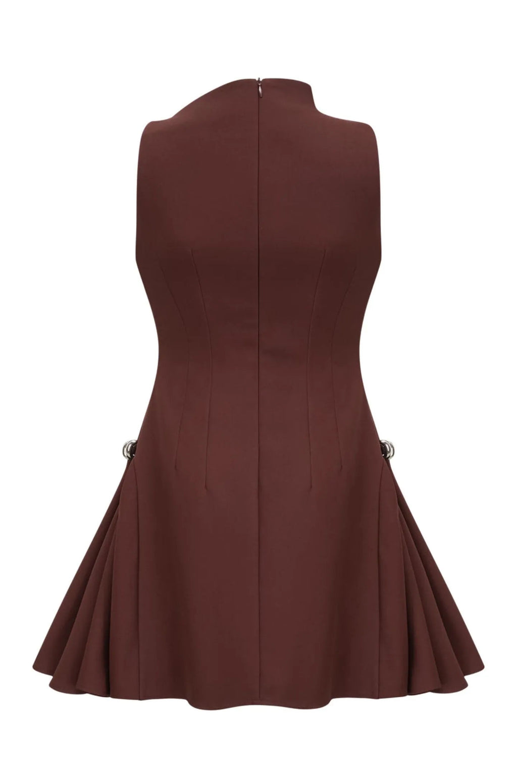 Asymmetrical Flared Mini Dress Avalabel