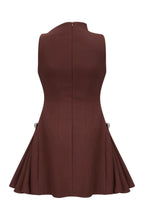 Asymmetrical Flared Mini Dress Avalabel