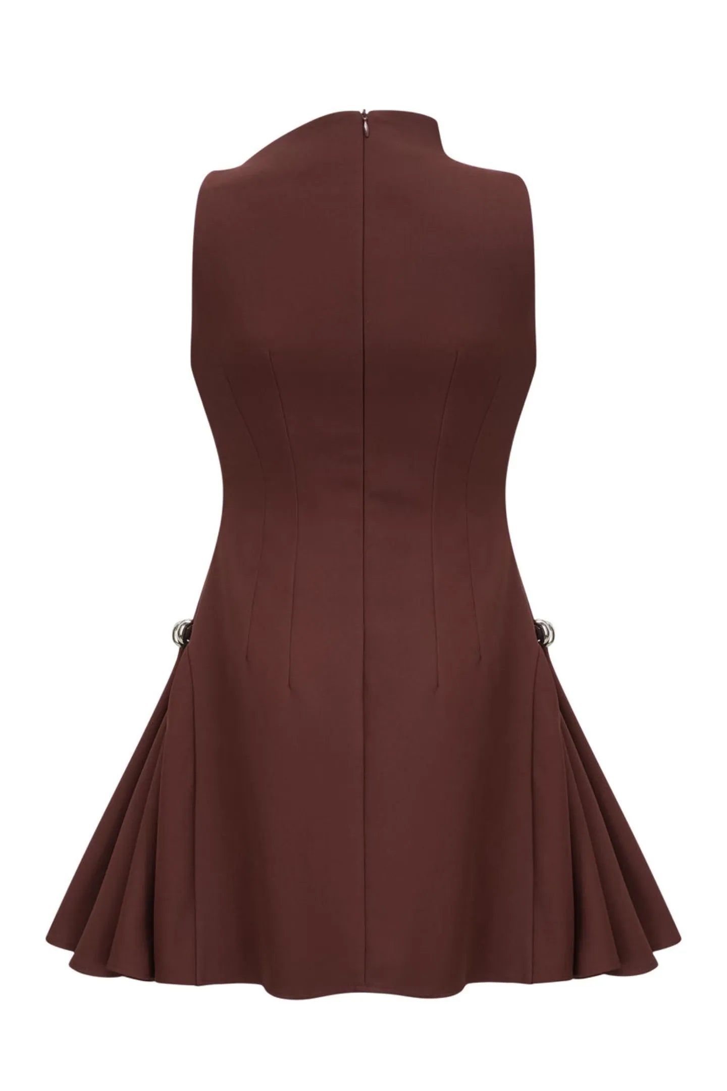 Asymmetrical Flared Mini Dress Avalabel
