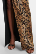 Sayera Leopard Ruched Maxi Dress Avalabel