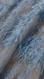 Blue Beaded Lace Dress Avalabel