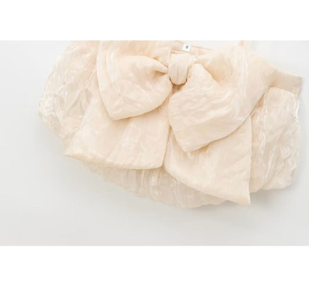 Addison Bownot Top In Ivory Avalabel