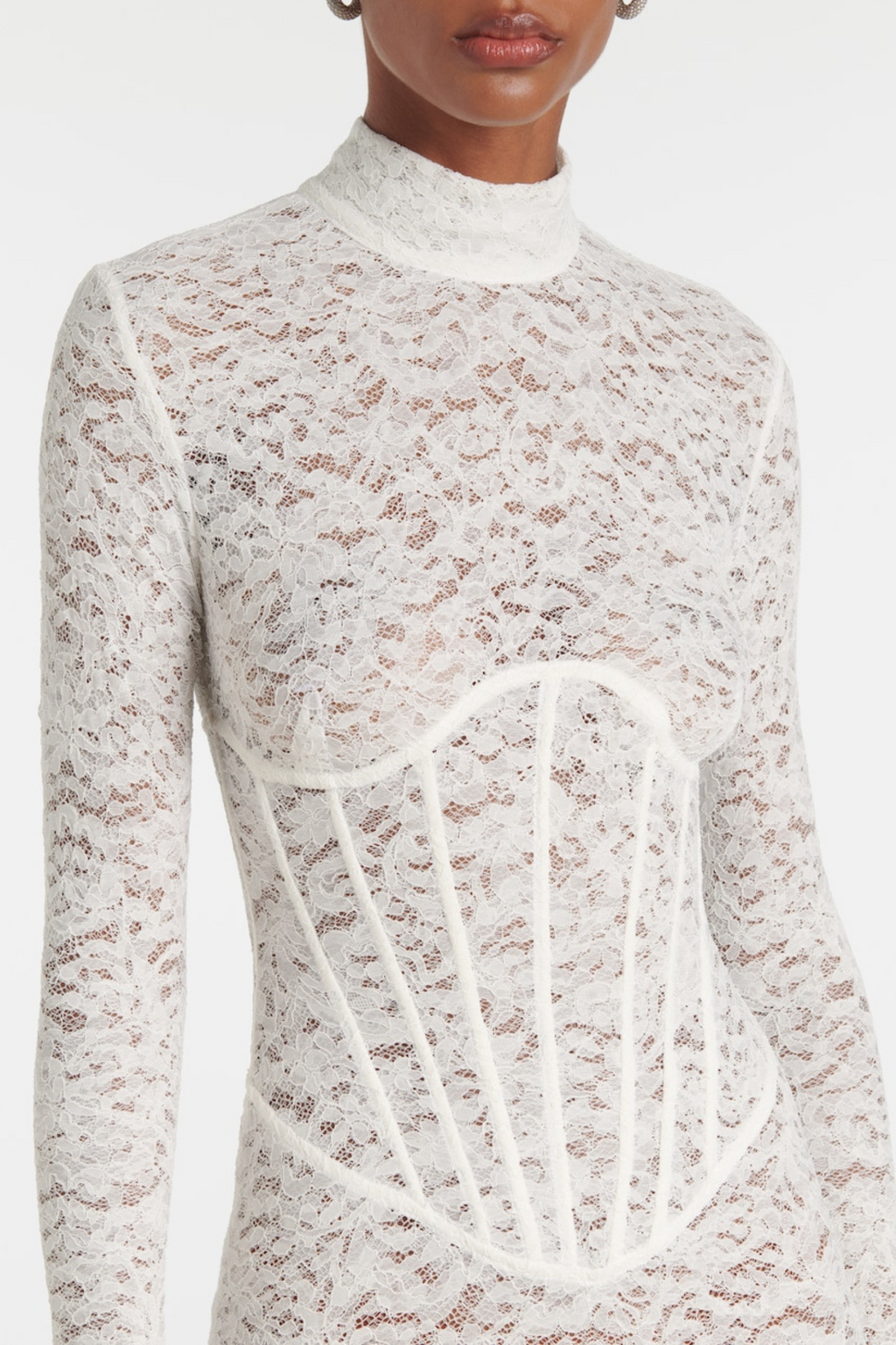 Lace Corset Mini Dress Avalabel