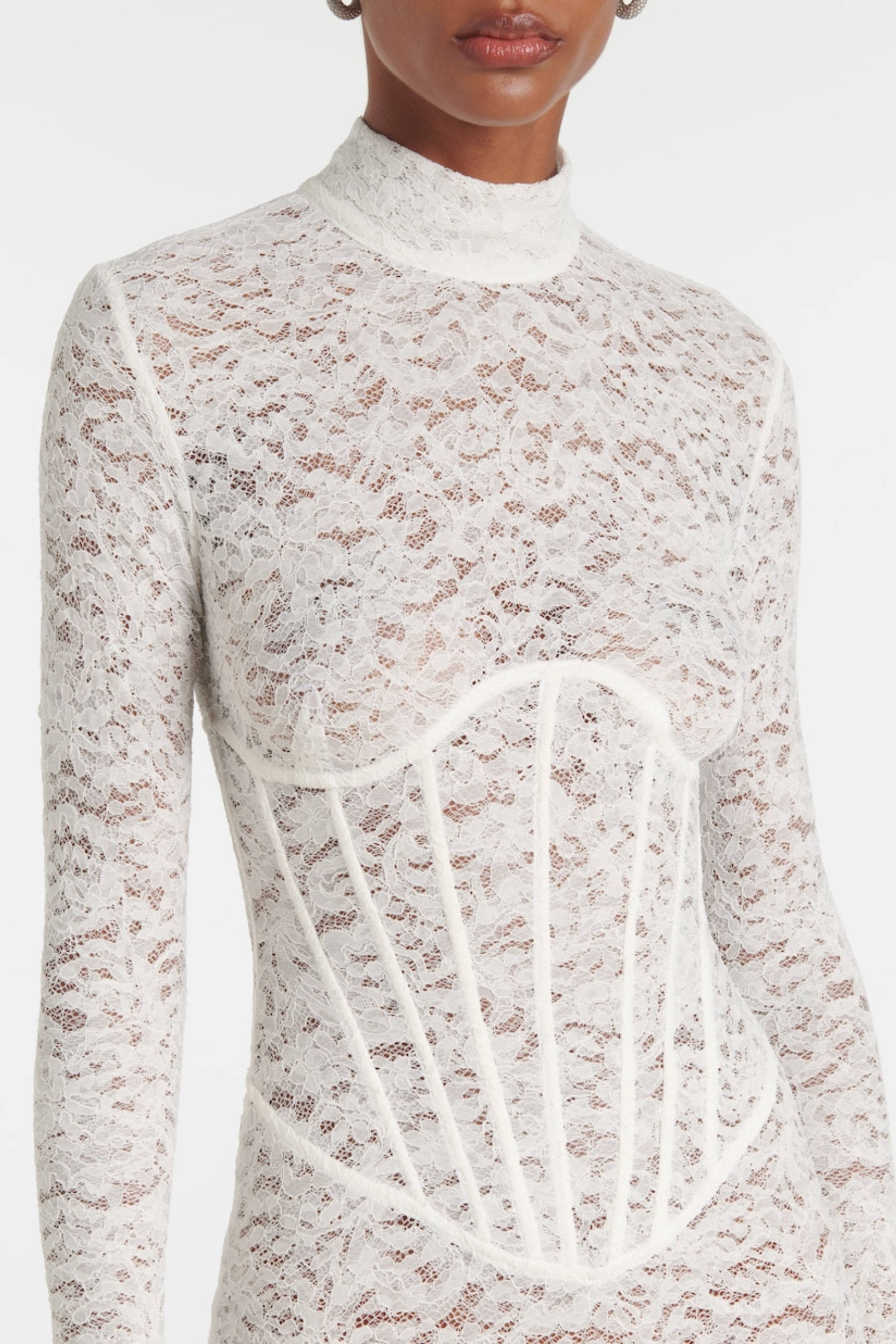 Lace Corset Mini Dress Avalabel