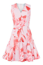 Sherry Multi Pink Floral Print V-Neck Mini Dress Avalabel