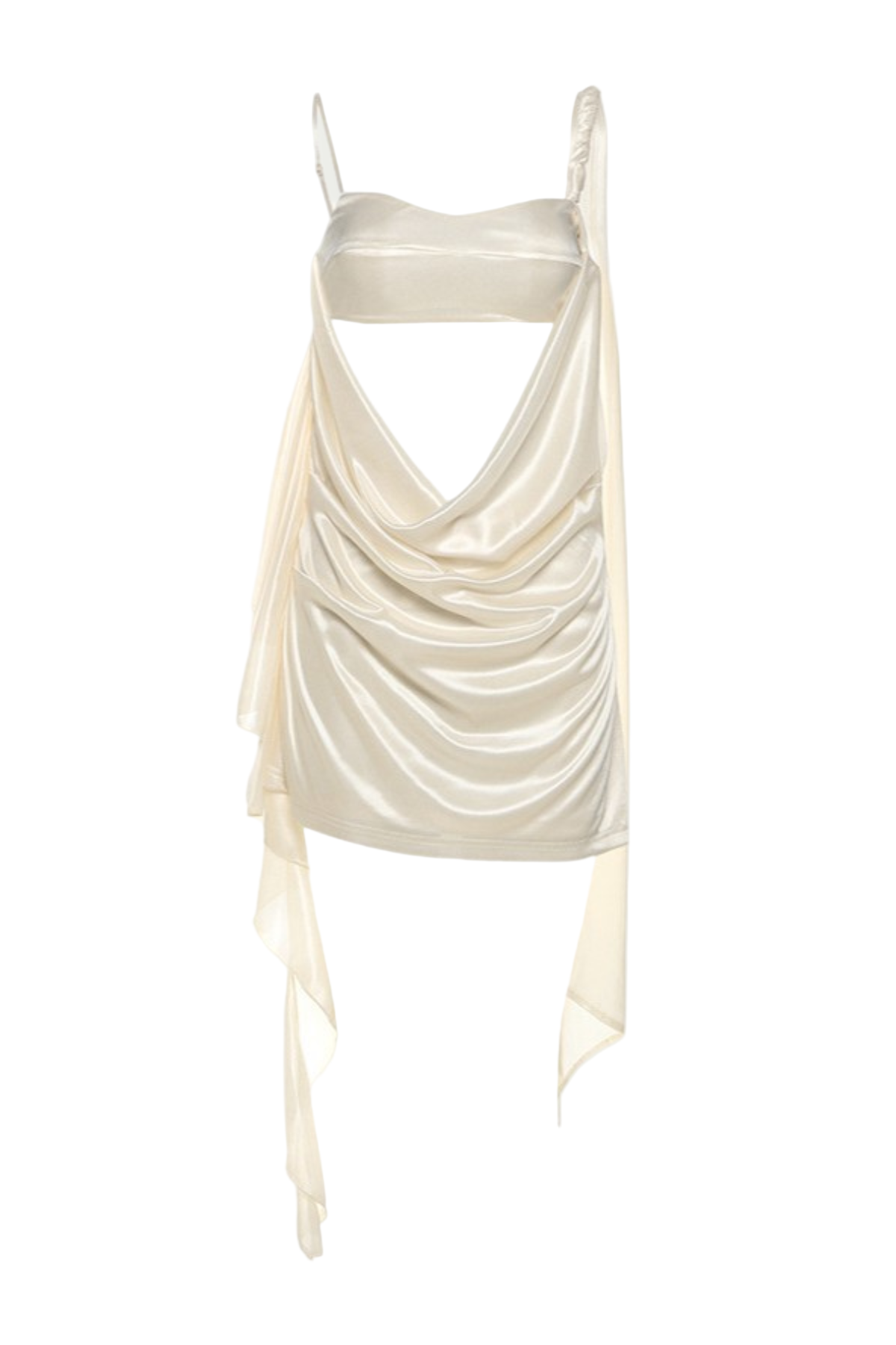 Teada Cutout Drape Mini Dress Avalabel