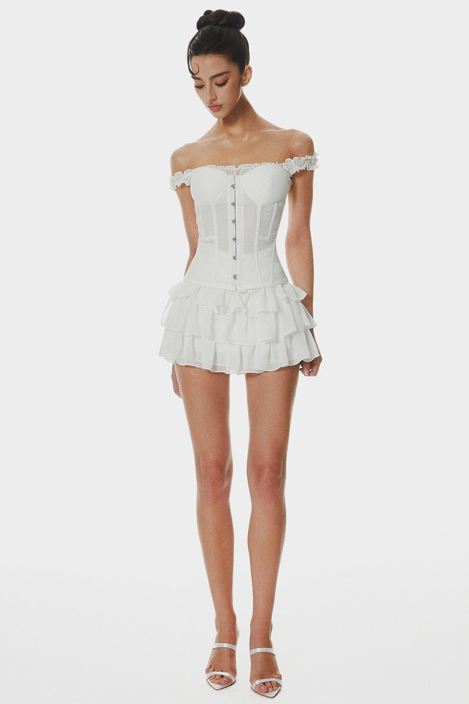 Thara Lace Off Shoulder Corset Avalabel
