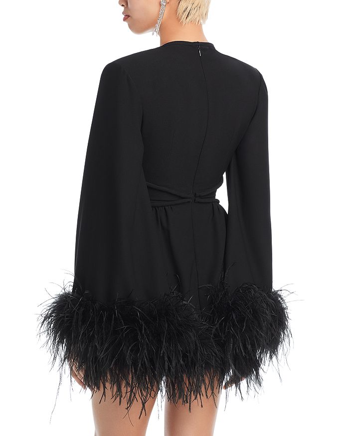 ORNELLA FEATHER TRIM DRESS Avalabel