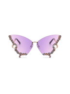 Tierney Butterfly Crystal Sunglasses Avalabel