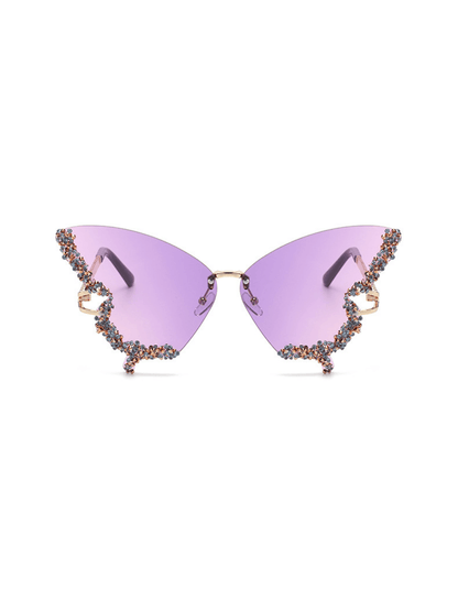 Tierney Butterfly Crystal Sunglasses Avalabel