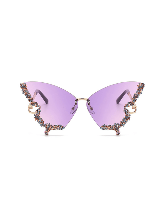 Tierney Butterfly Crystal Sunglasses Avalabel