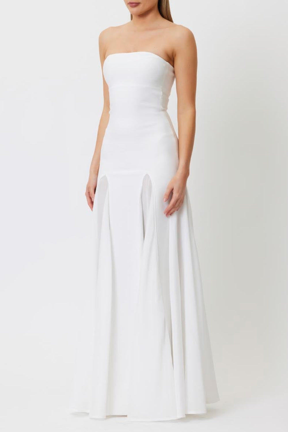 Dimiya Strapless Mesh Maxi Bandage Dress Avalabel