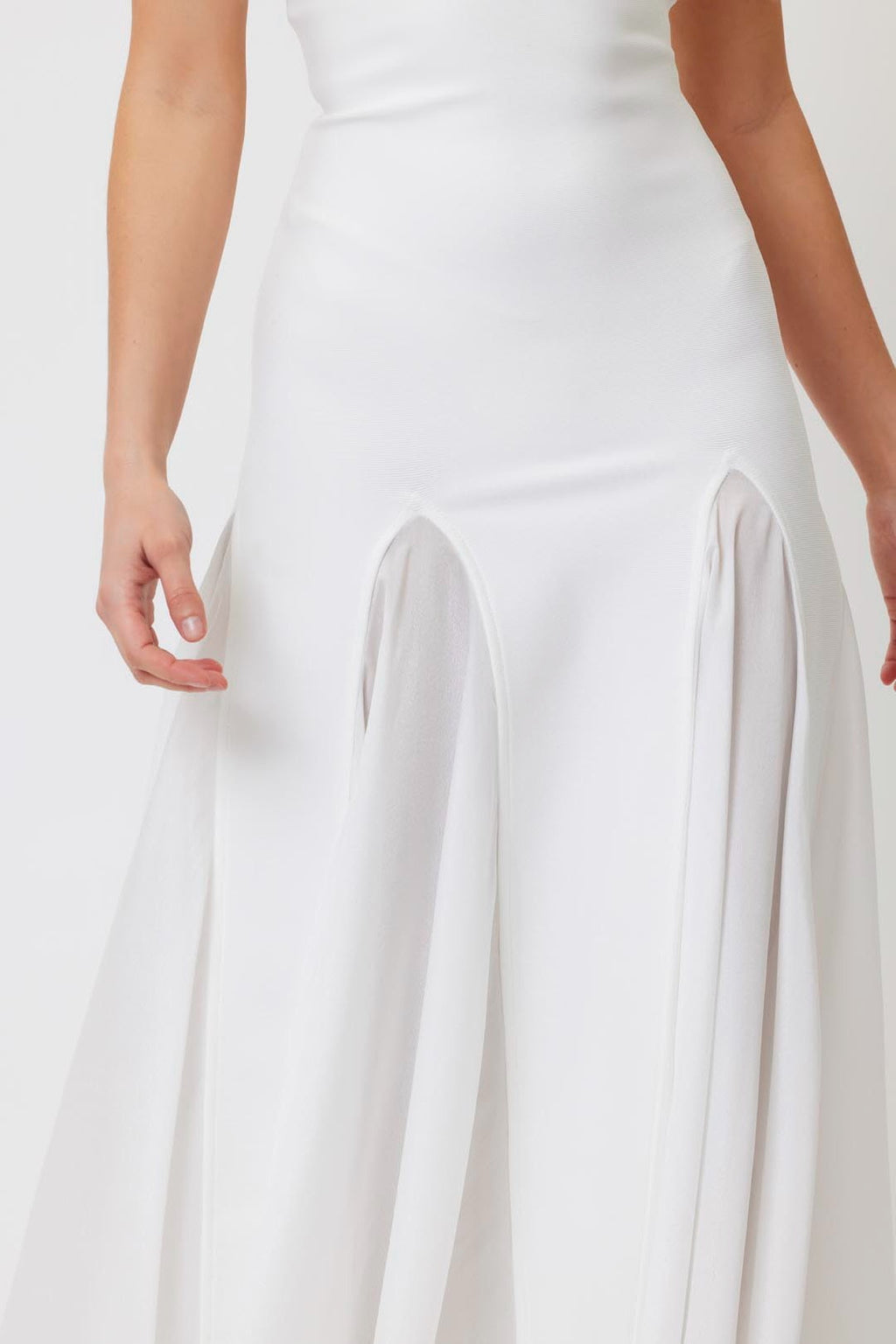 Dimiya Strapless Mesh Maxi Bandage Dress Avalabel