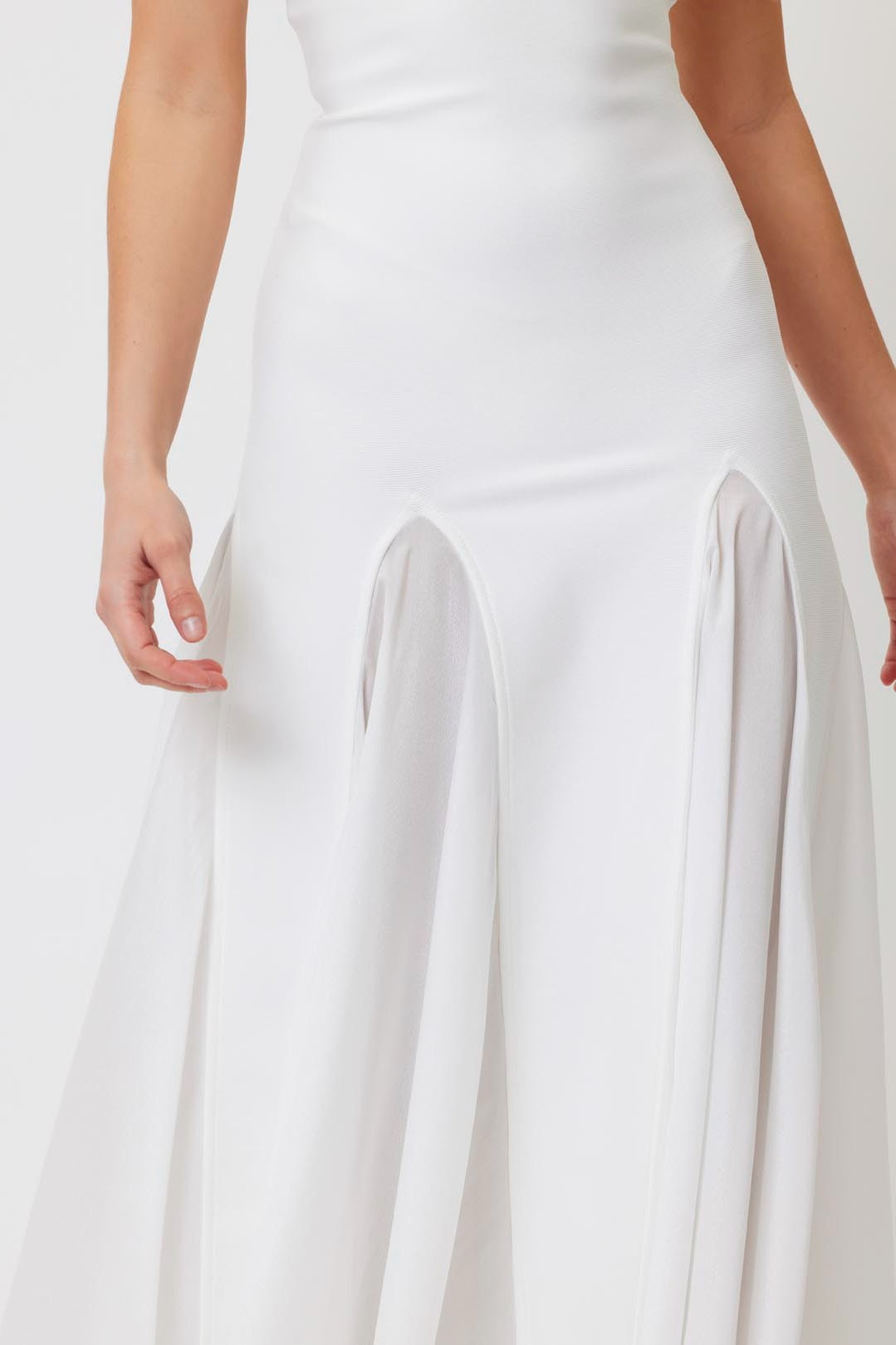 Dimiya Strapless Mesh Maxi Bandage Dress Avalabel