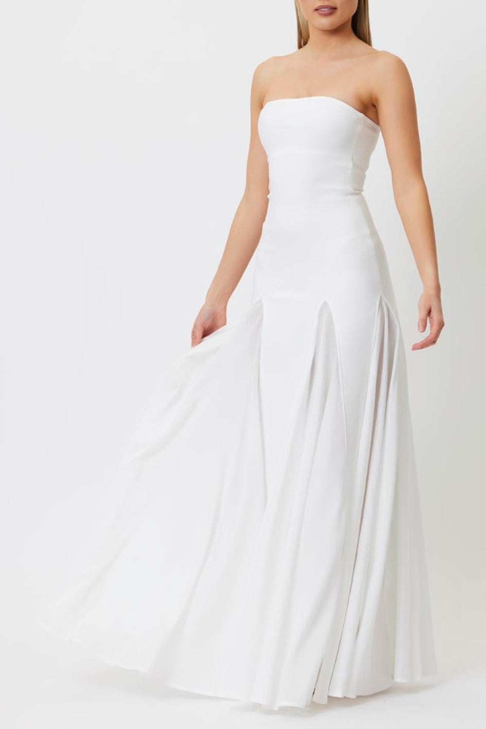 Dimiya Strapless Mesh Maxi Bandage Dress Avalabel