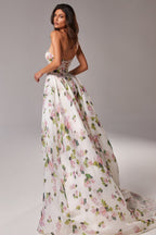 Trinity Printed Strapless Maxi Dress Avalabel