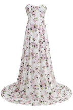 Trinity Printed Strapless Maxi Dress Avalabel