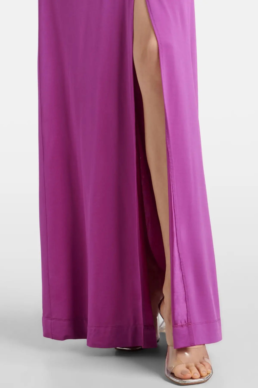 Trisa Crystal Embellished Cutout Maxi Dress - Purple Avalabel