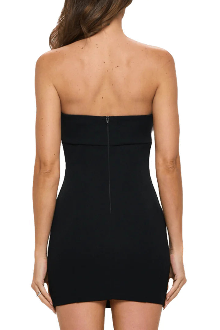 SATIN BOW BODYCON MINI DRESS Avalabel